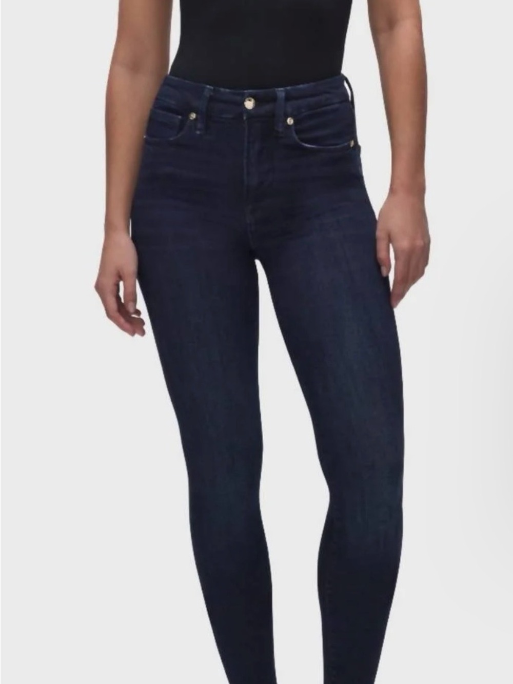 ✨Good American✨ Dark Indigo High-Rise Skinny Jeans